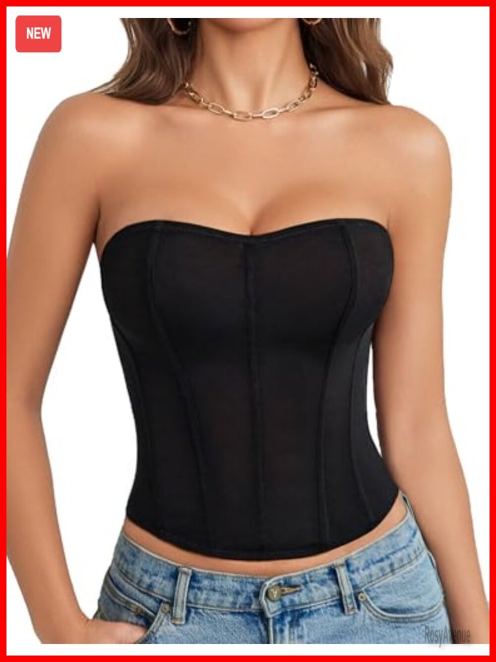 Mesh Strapless Bustier Corset Top Boned Tie Back Party Lingerie
